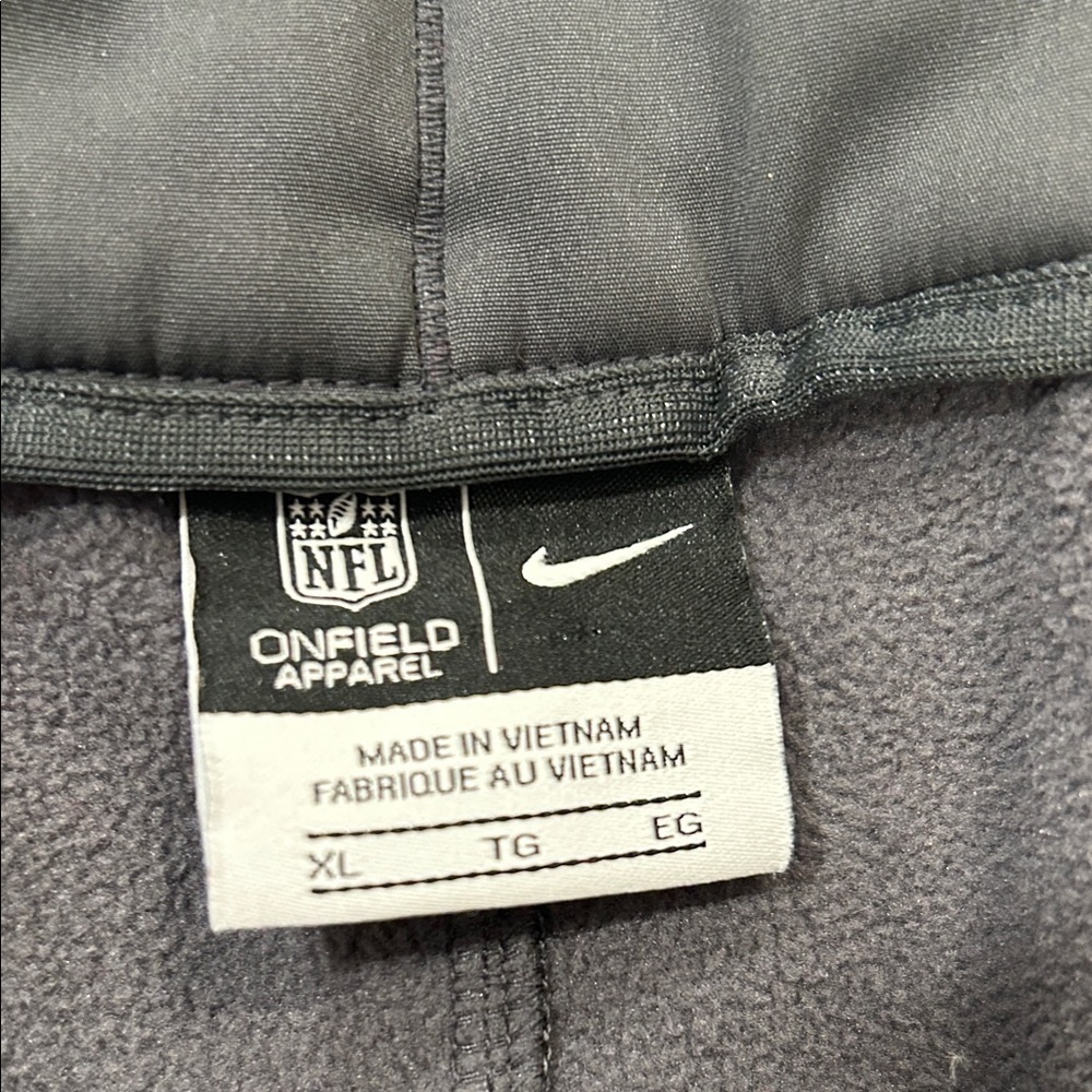 Nike Men's NFL On Field Fleece Lined Athletic Performance Blokecore Gray Pants - Picture 2 of 13